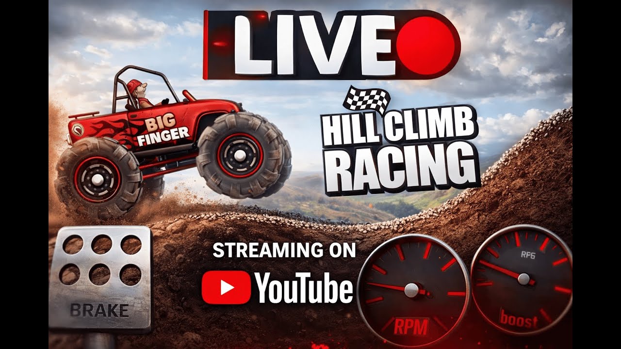 Hill Climb Racing LIVE 🚗💨 | Crazy Uphill Challenge | Non-Stop Fun