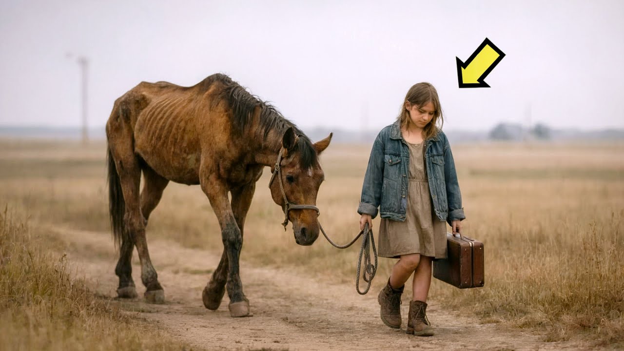 A FAMÍLIA A DEIXOU COM APENAS UM CAVALO MAGRO… MAS ELA ENCONTRA UM LUGAR QUE MUDA TUDO