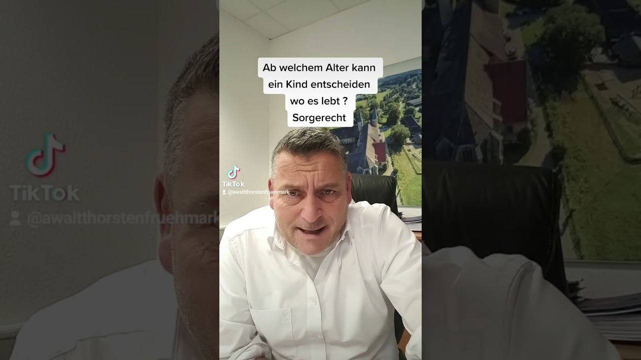 Ab welchem Alter kann ein Kind entscheiden, wo es lebt ? Sorgerecht.