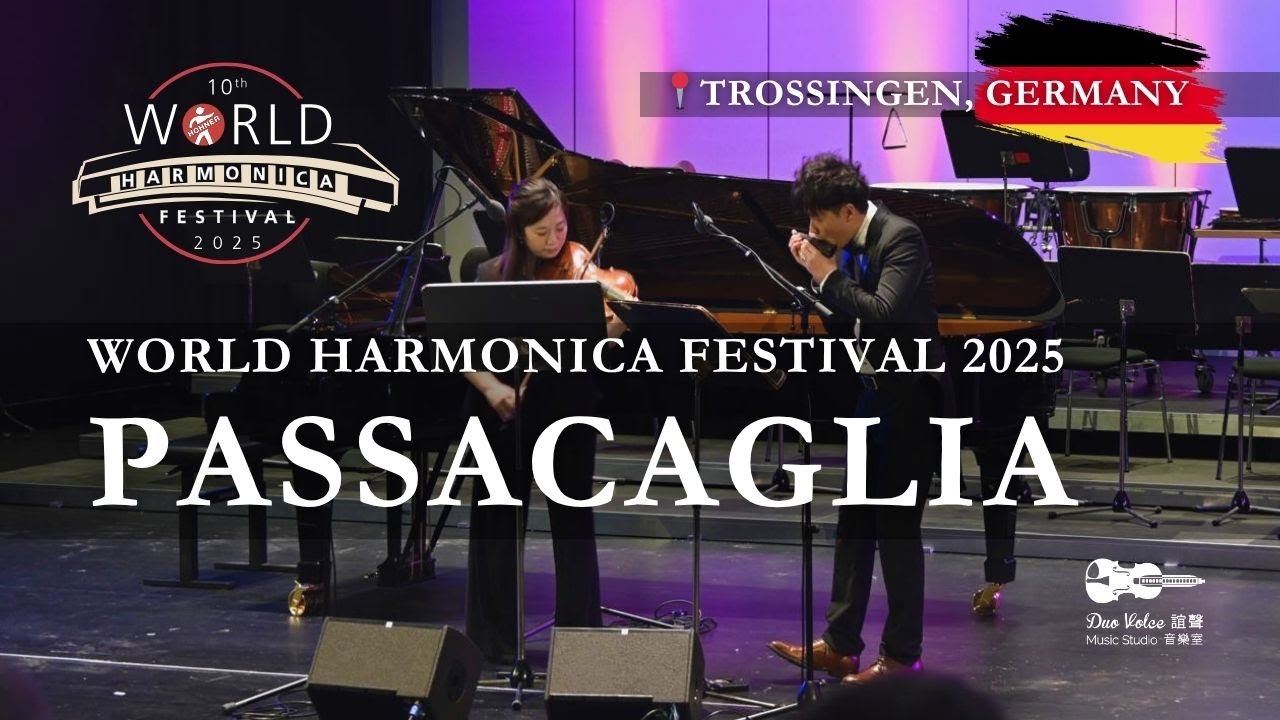 World Harmonica Festival 2025 - Passacaglia (J. Halvorsen) | Concert Performance | Duo Volce