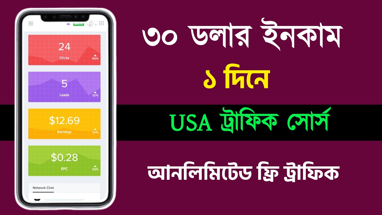 Unlimited Free usa traffic for CPA marketing Bangla tutorial 2026