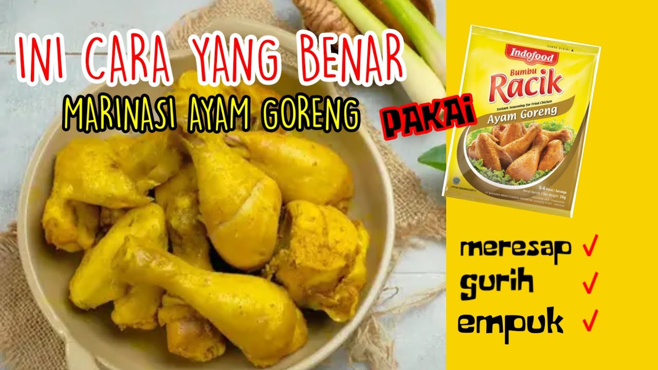UNGKEP AYAM PAKAI BUMBU RACIK II MARINASI AYAM GORENG EMPUK
