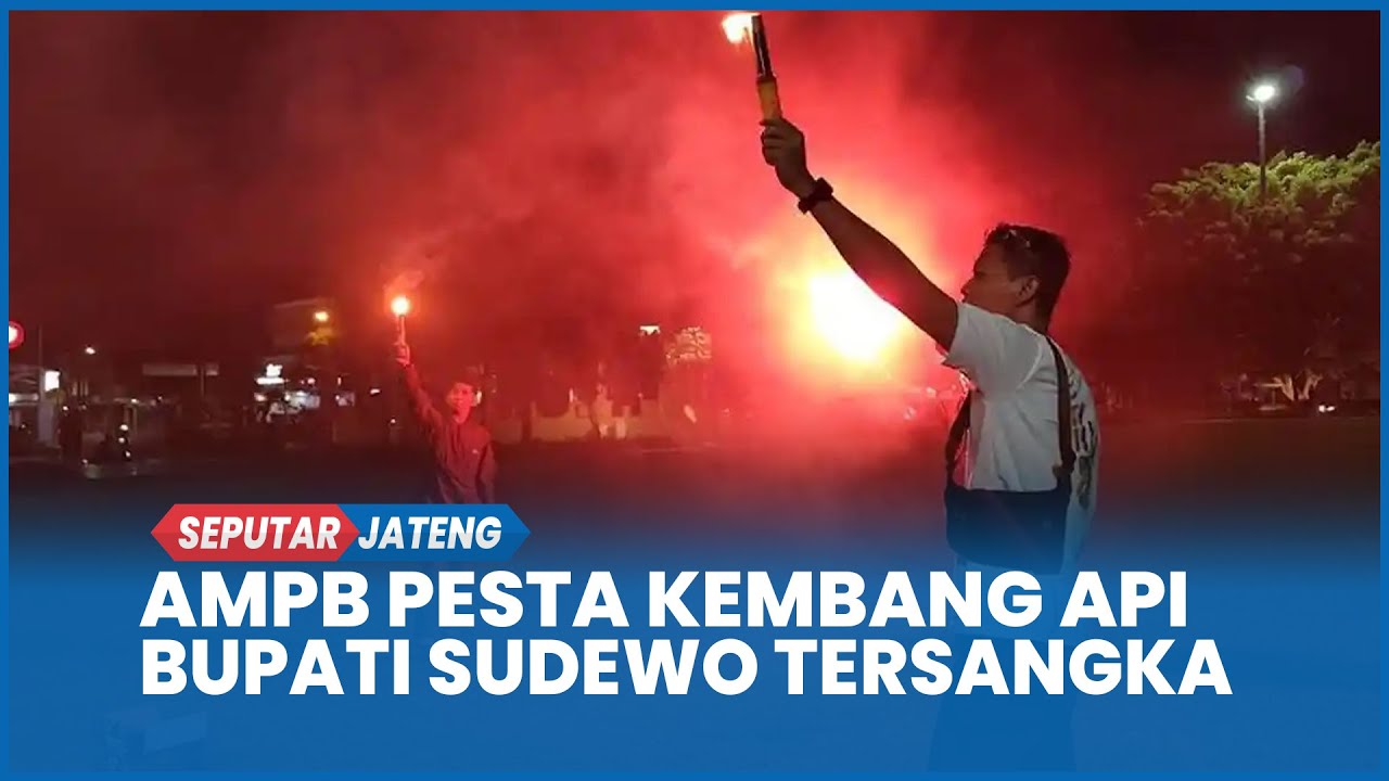 Bupati Sudewo Tersangka, AMPB Pesta Kembang Api di Alun-Alun Pati