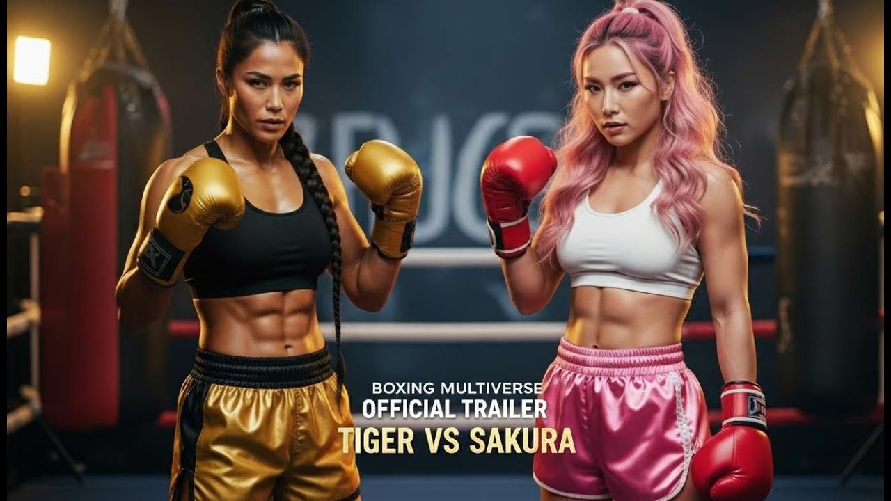 TIGER vs SAKURA – Official Boxing Multiverse Trailer (Cinematic AI Fight)