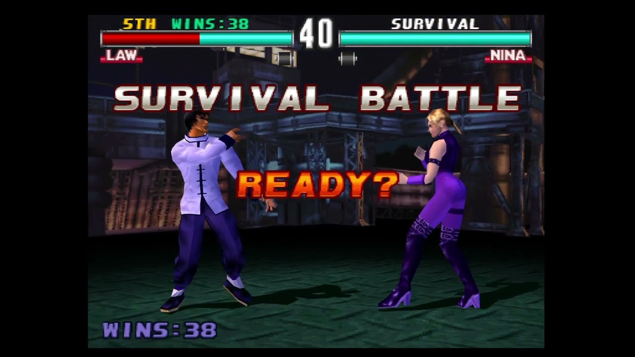 Tekken 3 Survival mode 51 wins Law