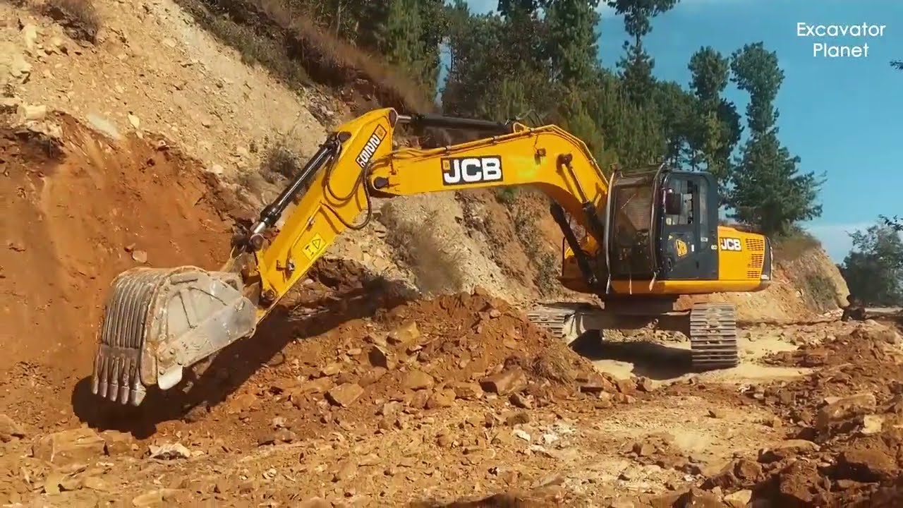 Building Mountain Roads: EPIC Excavator Clears Landslide | Excavator Planet