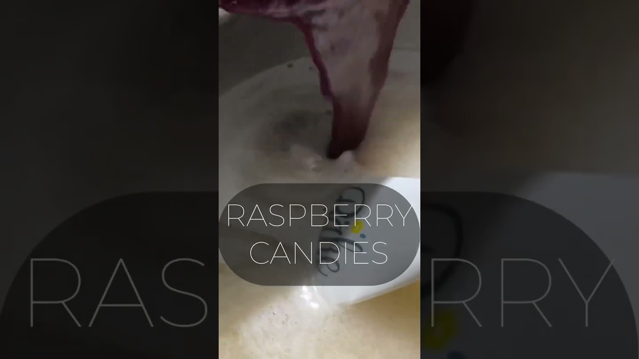 homemade raspberries candy | recipe in first comment #homemadecooking #candy #raspberry