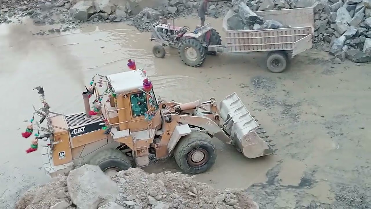 #caterpillar loader 966D#haevy machinery #stone load market #full video #plz subscribe my channel 🙏