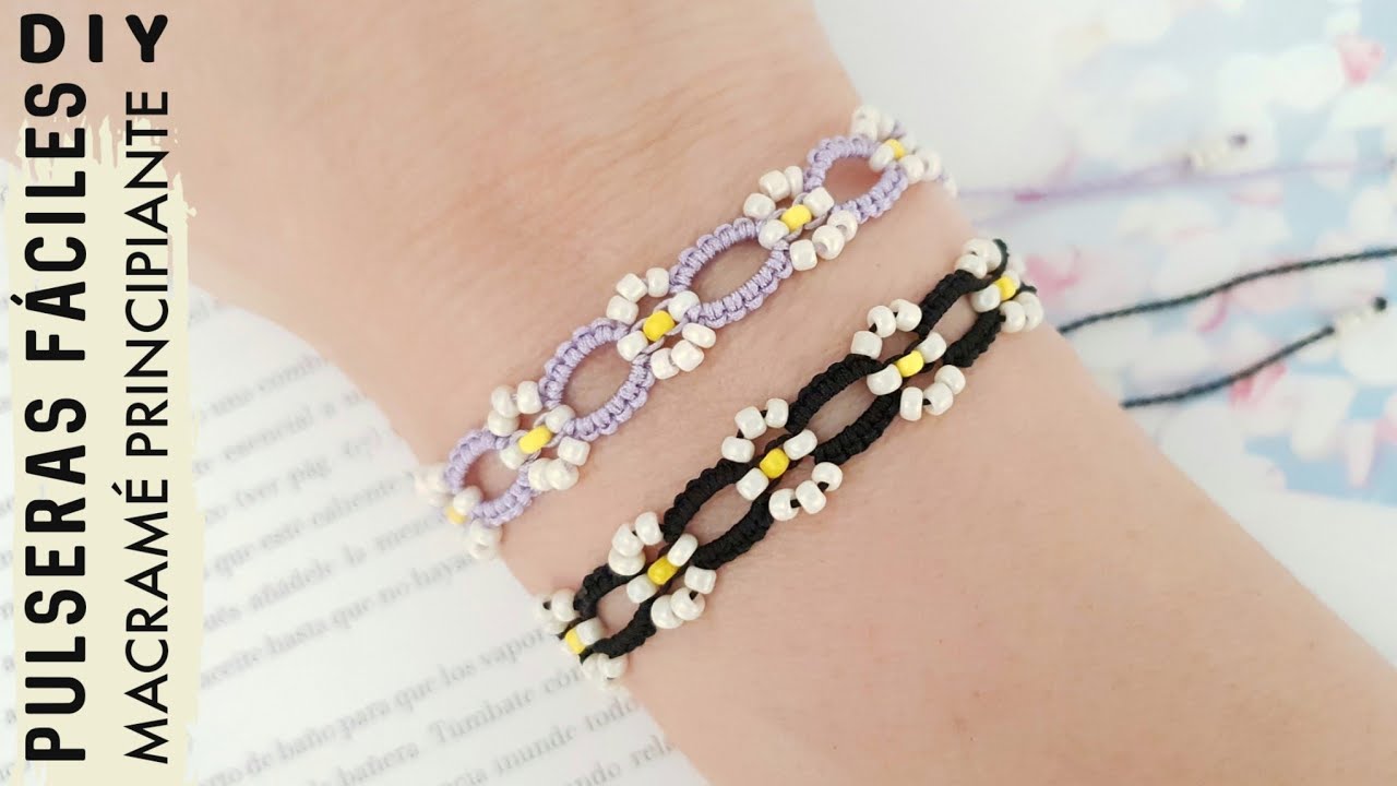 DIY COMO HACER PULSERAS FÁCIL Y RÁPIDO | PULSERAS EN MACRAMÉ PARA PRINCIPIANTES