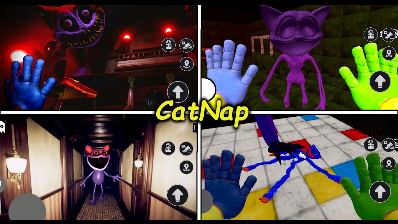New CatNap?! [SCARY POPPY MOD] Horror house purple monster escape, full game walkthrough.