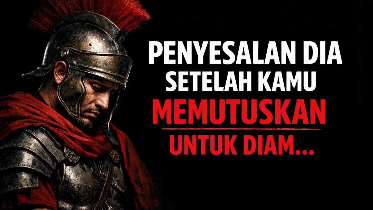 Penyesalan dia setelah kamu memutuskan untuk diam -Stoic Modern