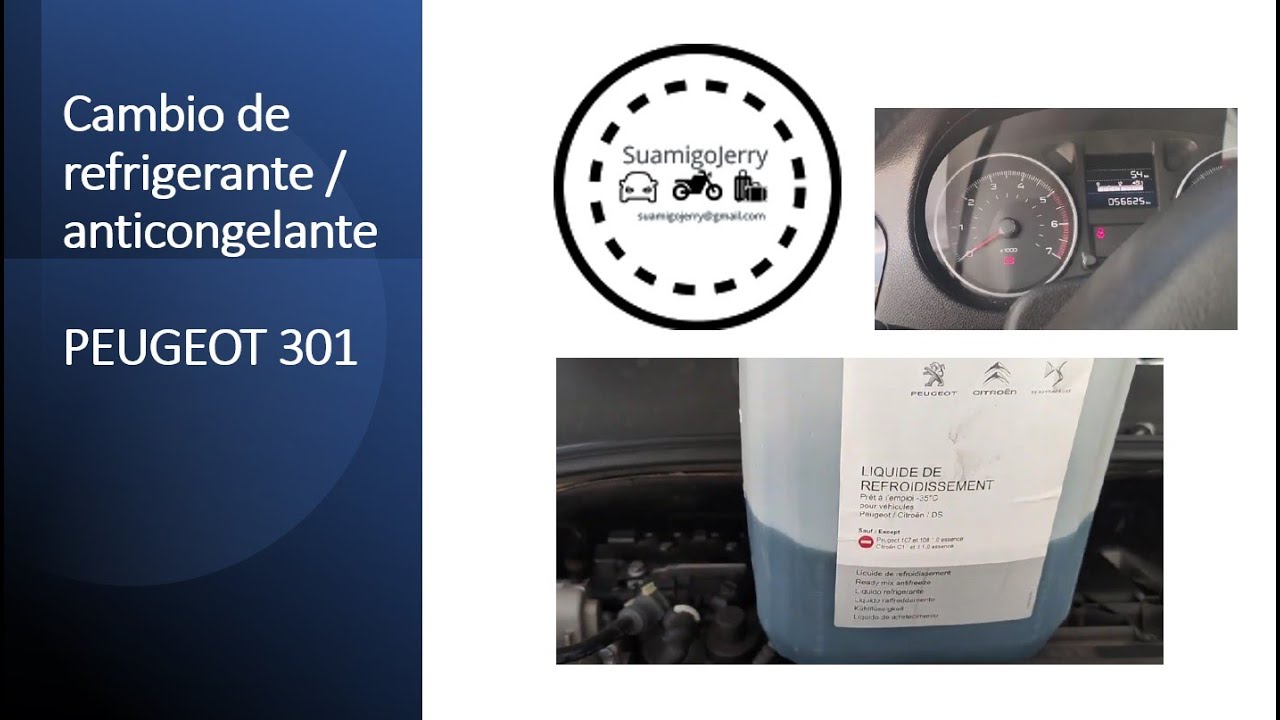Peugeot 301 HDI - Cambio liquido refrigerante / anticongelante
