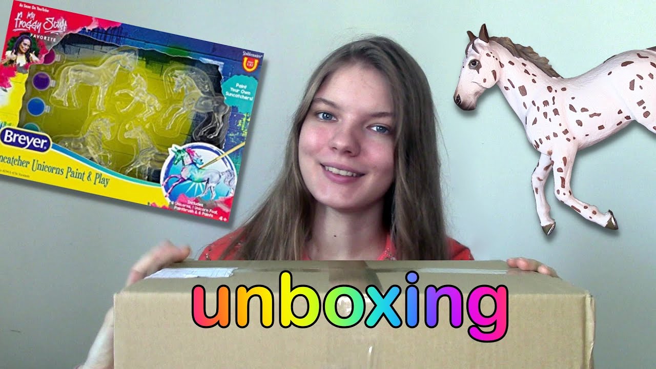 Unboxing 💖 | Pierwszy model Papo i zestaw do malowania Breyer Suncatcher Unicorns!