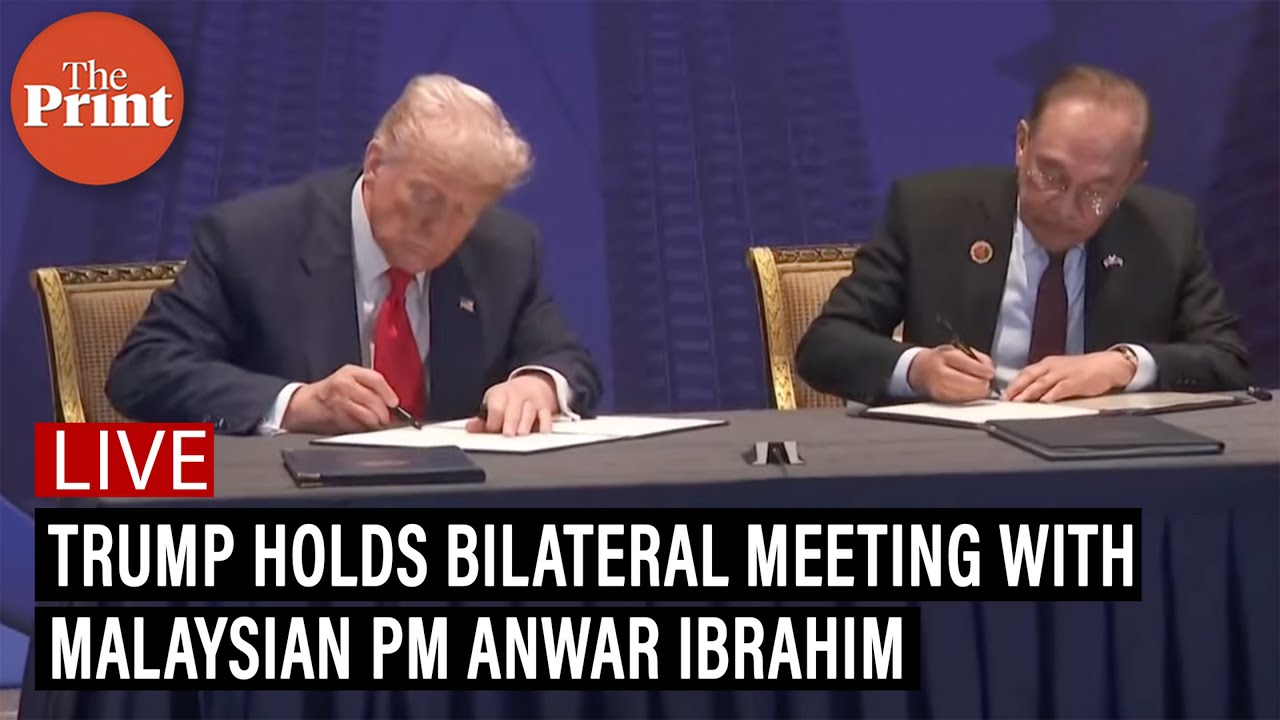 LIVE: US President Trump holds bilateral meeting with Malaysian PM Anwar Ibrahim