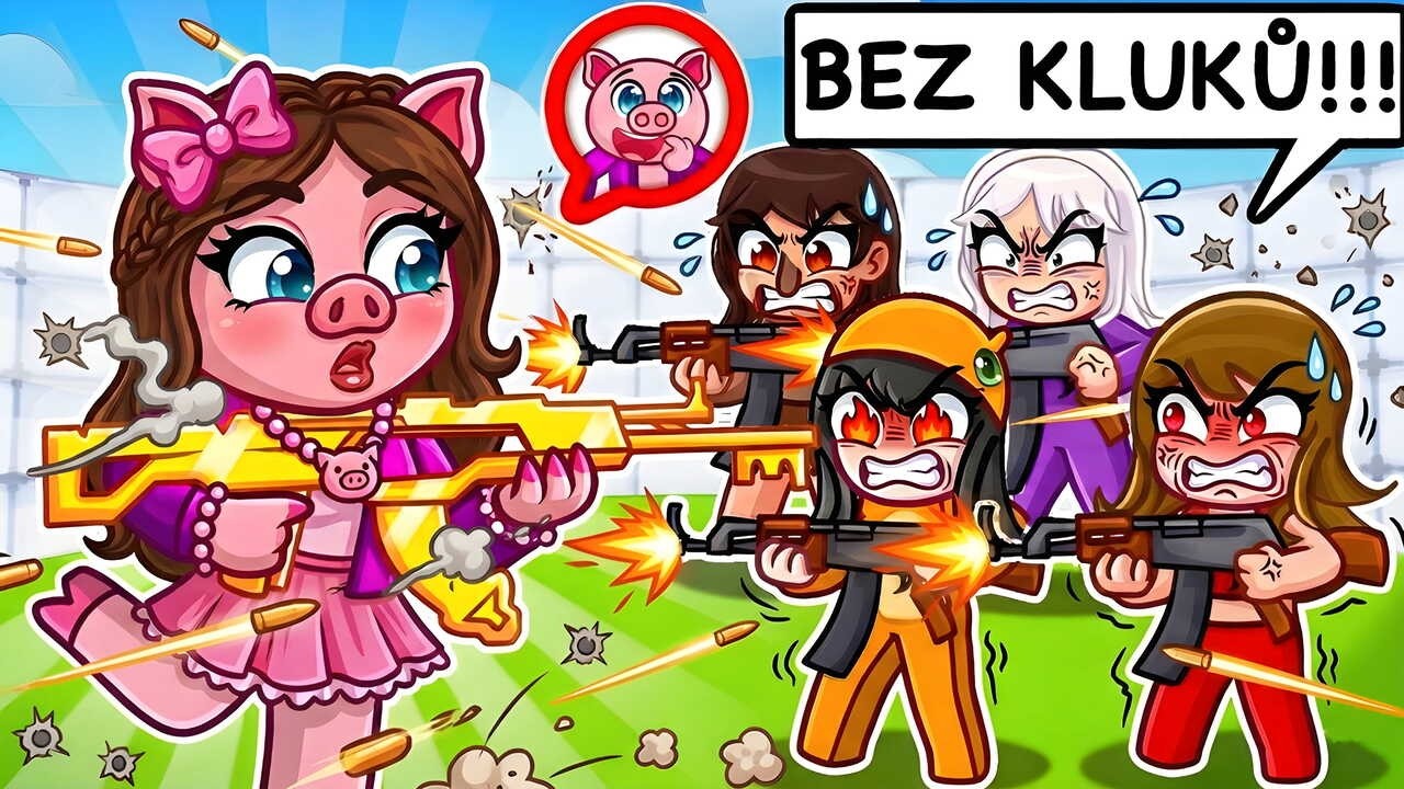 Předstírám, že jsem HOLKA v SOUTĚŽI POUZE PRO HOLKY v Minecraftu!