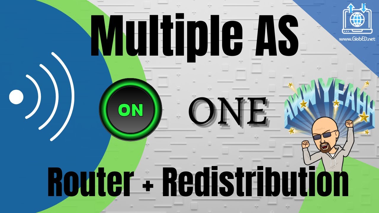 Multiple AS (Autonomous System) on one Router + Redistribution  [CCNA, CCNP, Networking]