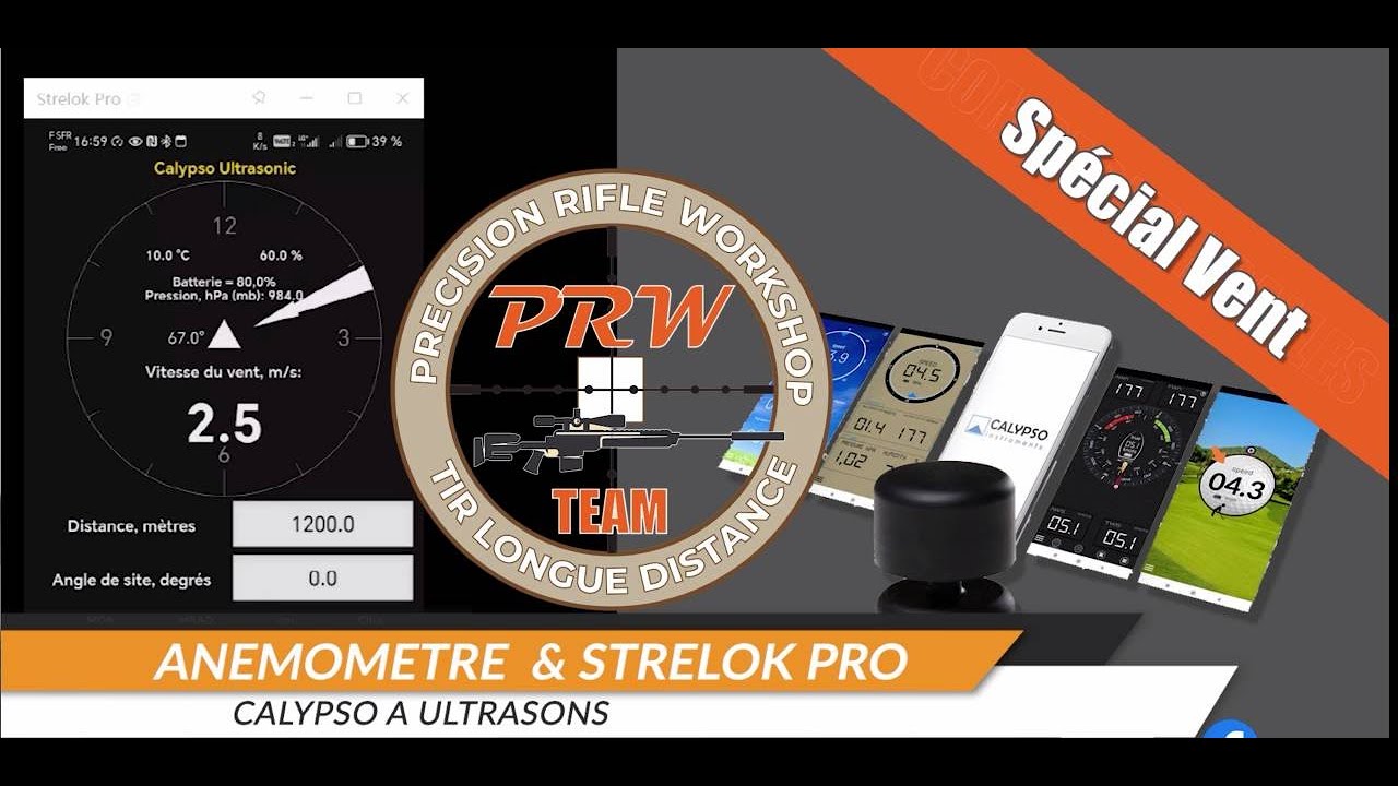 Int&eacute;grer un An&eacute;mom&egrave;tre dans Strelok Pro, PRW Precision Rifle Workshop