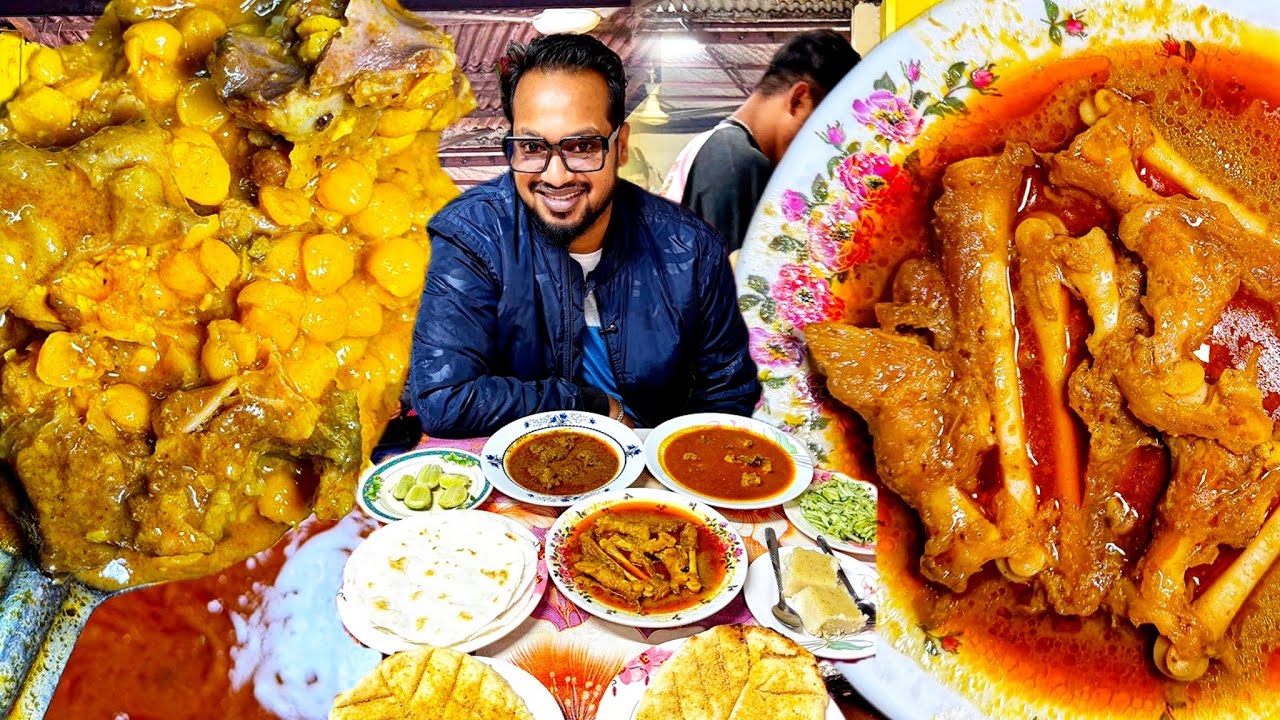 হোটেলের নাম নাই, অথচ ভিড় লেগেই থাকে 👍 ৬০ টাকায় ভাইরাল খাসির পায়া, হাঁস ভুনা, খাসির কলিজা মাথার ডাল 🔥