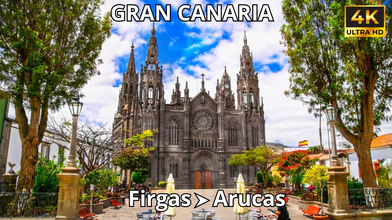 Scenic Road Trip in Gran Canaria 🚗🌴 | Firgas &rarr; Arucas | 4K UHD