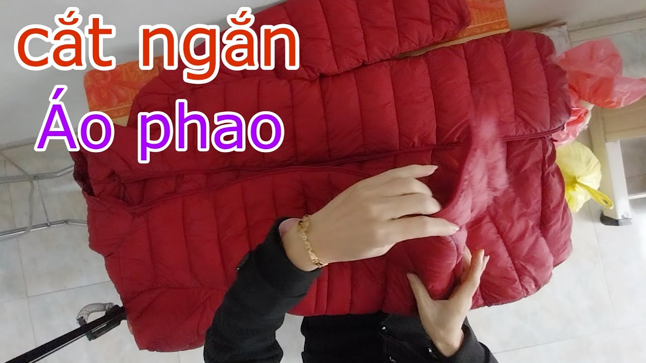 138✅️cách ngắn áo  phao dài/Sửa  quần áo-Hiên Thương