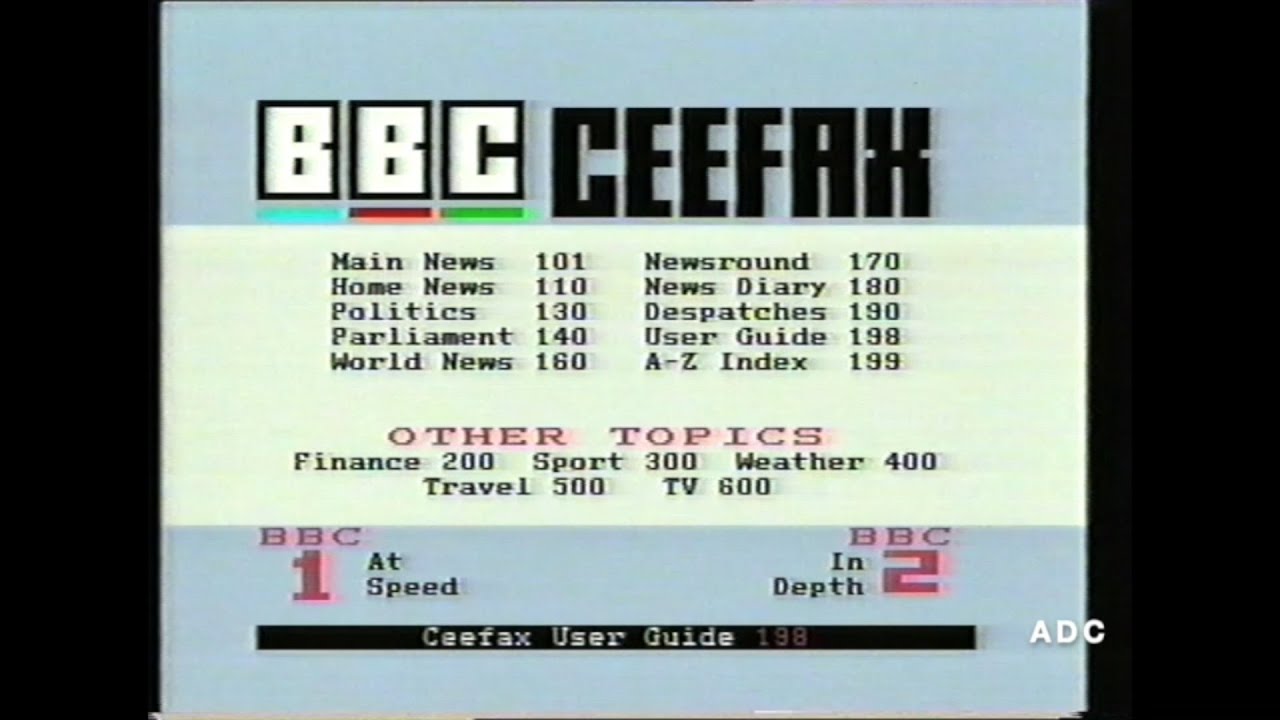 BBC2 Ceefax into the learning zone announcer Malcolm Eynon 26th March 1996
