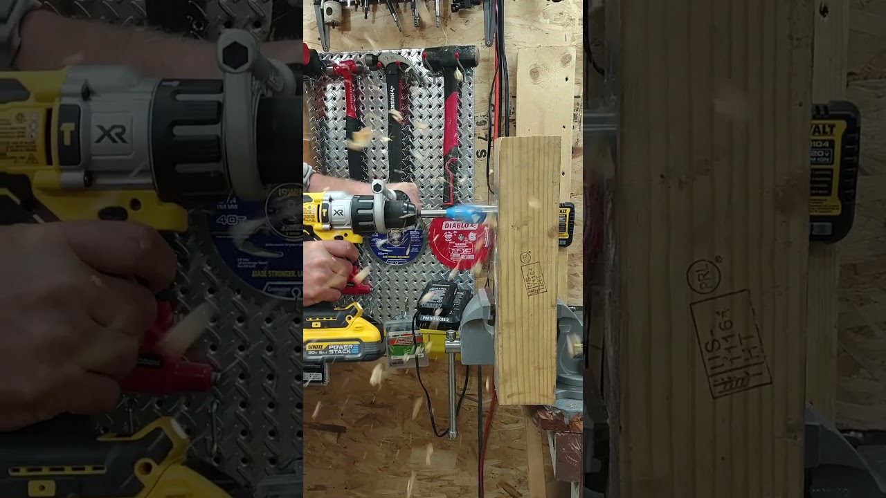 DeWalt DCD998B Devouring Wood #shorts
