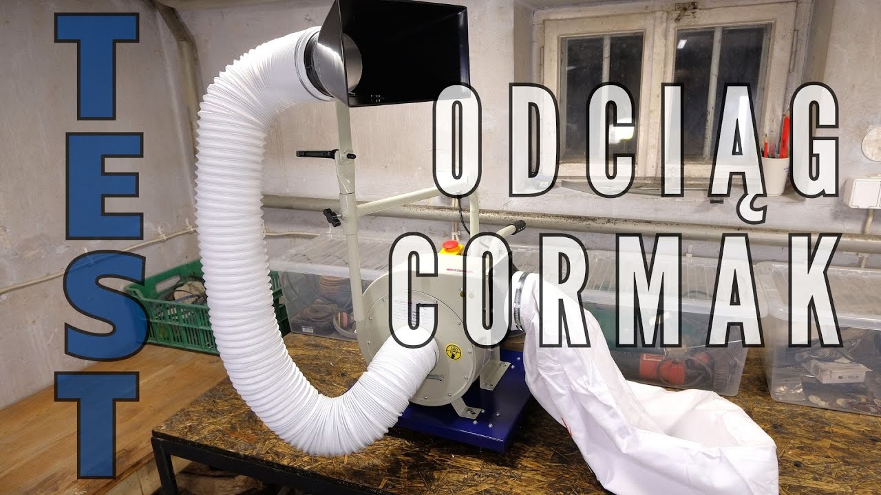 Cormak FM230DBK – mobilny odciąg trocin - montaż i TEST w warsztacie. Mobile dust collector