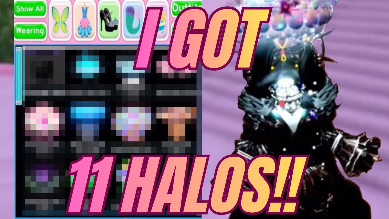 OLD!!! GETTING 11 HALOS IN ROYALE HIGH! HALO JOURNEY MILESTONE! || ROBLOX ROYALE HIGH (READ DESC)
