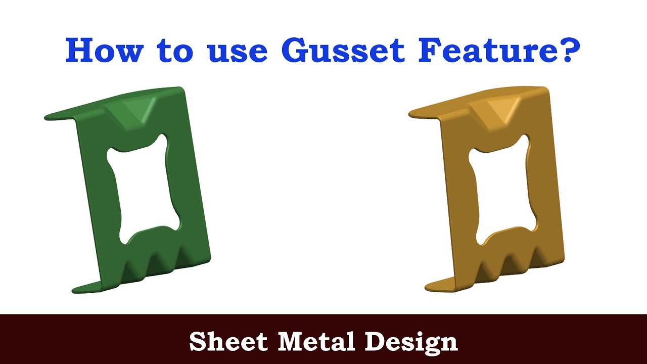 How to use Gusset Feature| Sheet Metal Design in NX (Unigraphics) || C for CAD ||