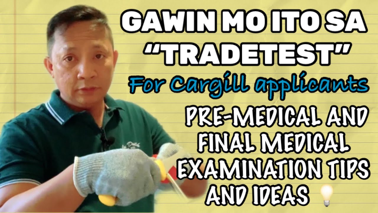 MGA DAPAT MALAMAN UPANG MAKAPASA SA “TRADETEST”… | PRE-MEDICAL & FINAL MEDICAL TIPS AND IDEAS 💡