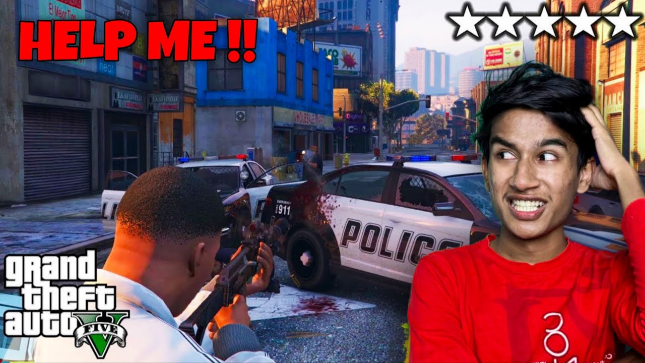 প্রথমবার GTA V 5 Stars Police লাগালাম 😱 ( GAMEPLAY VIDEO ) 