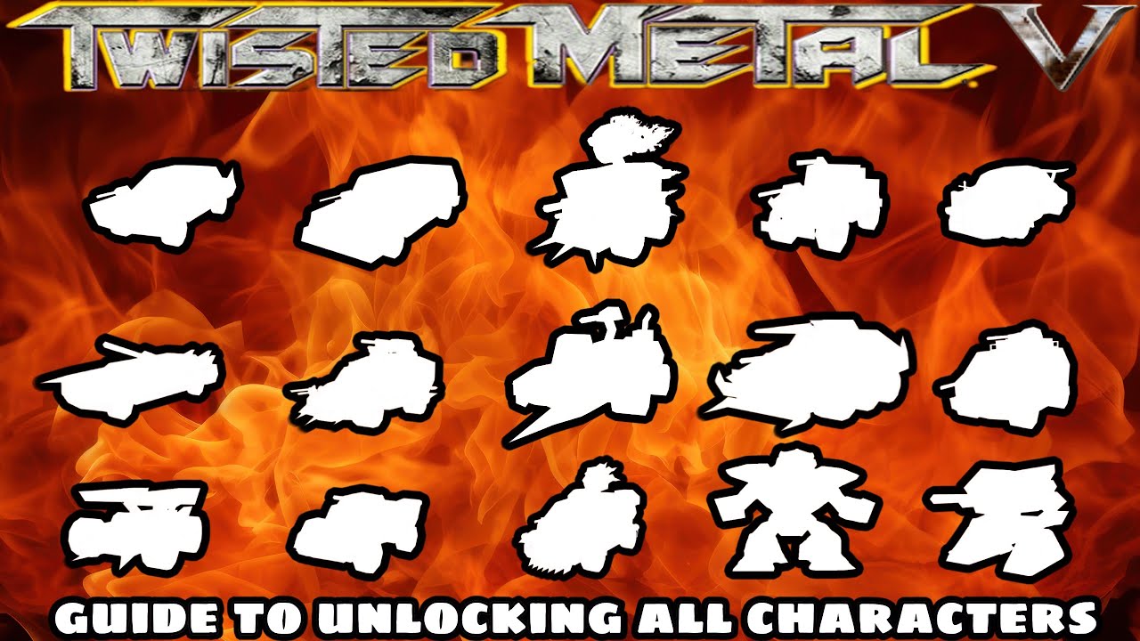 [ПК] Фан-игра Twisted Metal 5 (Полное руководство по открытию всех персонажей)