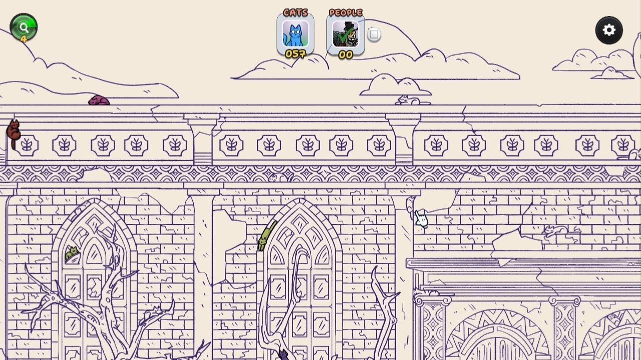 Hidden Cats in Spooky Village mausoleum