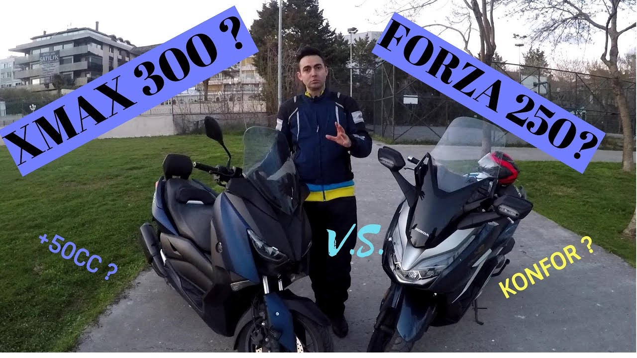 YAMAHA XMAX 300 VS. HONDA FORZA 250