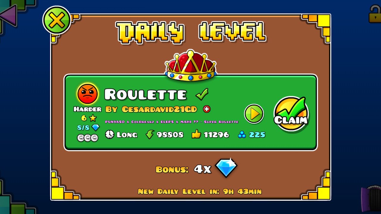 #1932 Roulette (by Cesardavid21GD) [Geometry Dash]