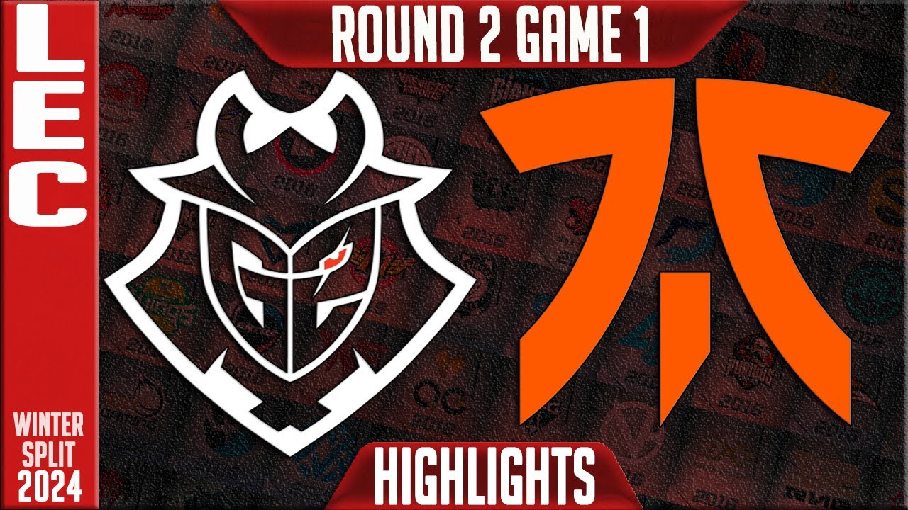 G2 vs FNC Highlights Game 1 | LEC Winter 2024 Playoffs Upper Round 2 | G2 Esports vs Fnatic G1