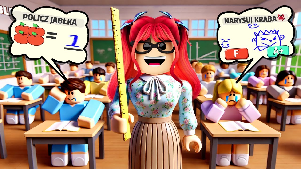 Zostałam NAUCZYCIELKĄ GŁUPICH DZIECI w Roblox 👩‍🏫 My Perfect School