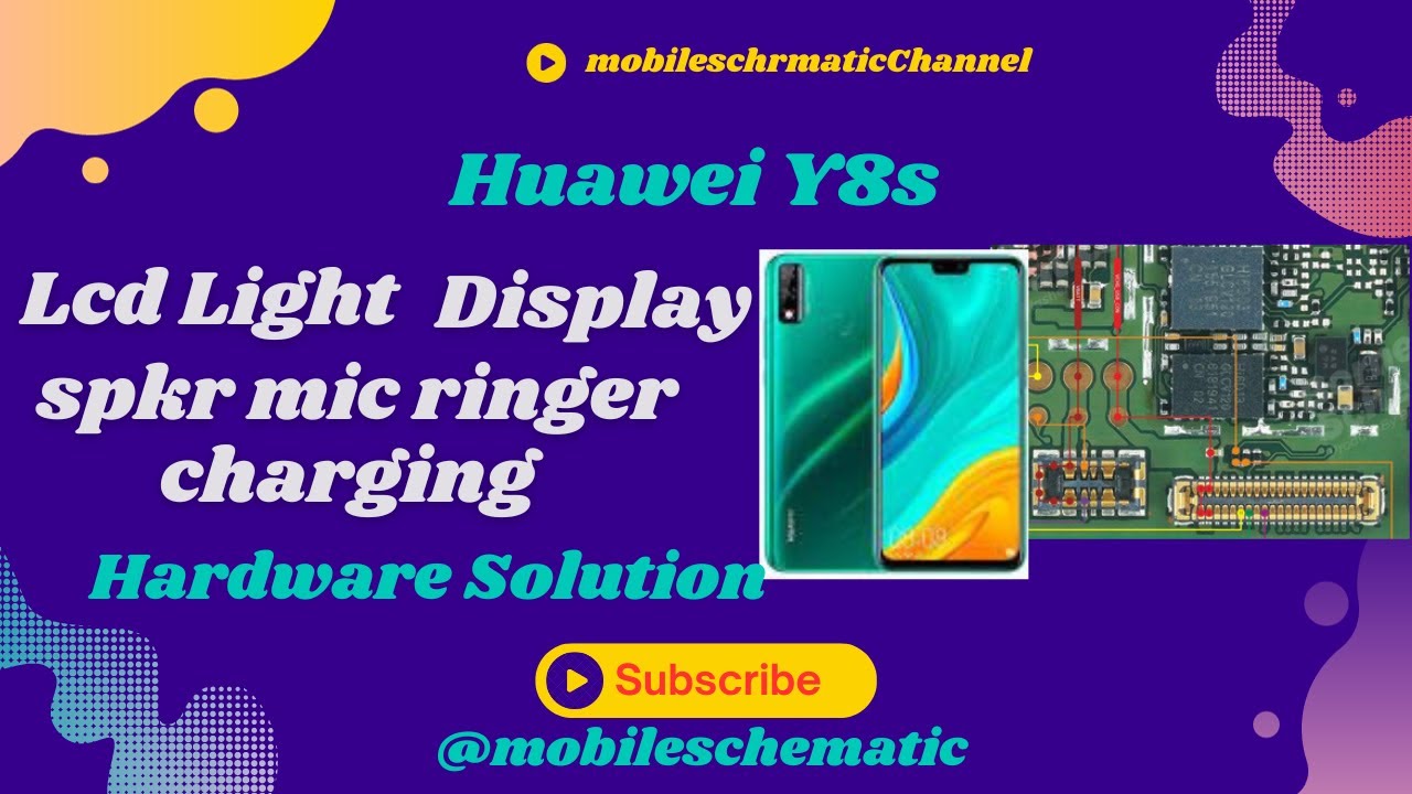 Huawei Y8s Display light II Lcd Touch II Charging line Fix