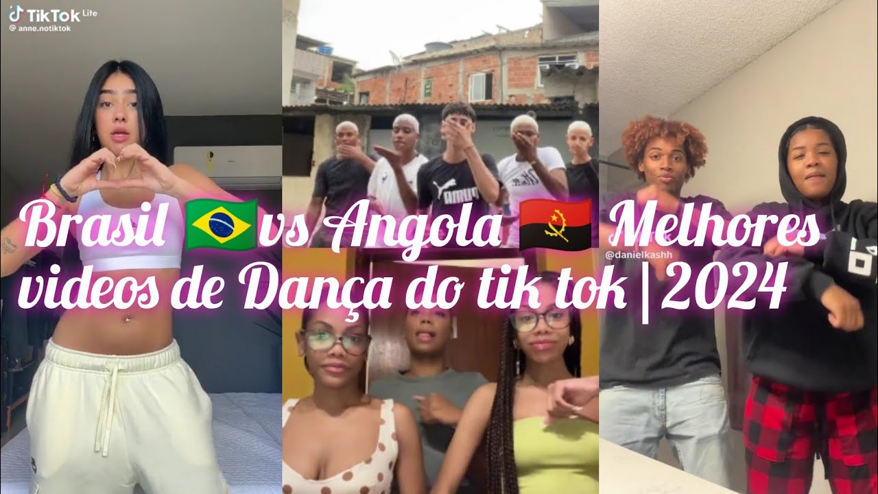 Brasil 🇧🇷Vs Angola 🇦🇴 Melhores videos de Dança do tik Tok Dancinha do tik Tok|2024