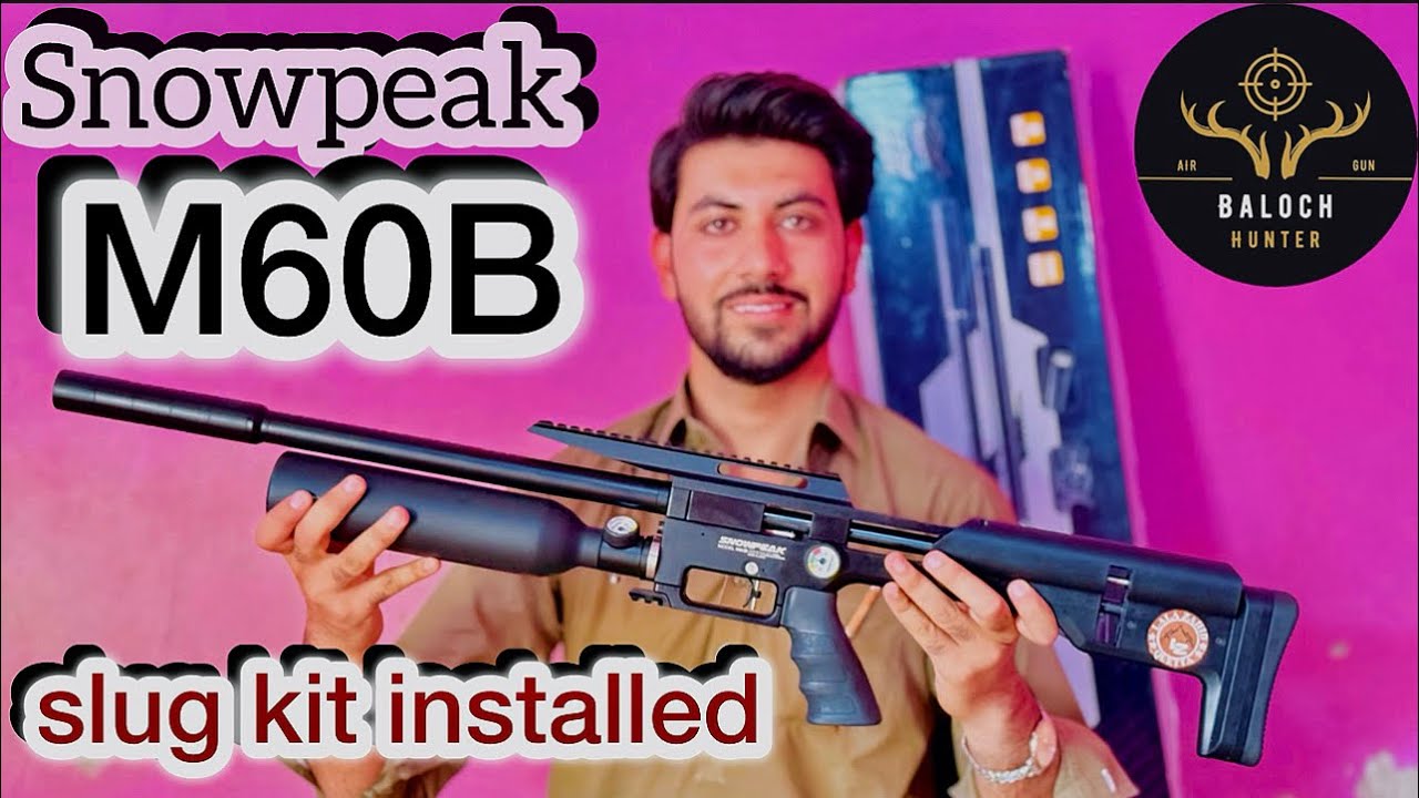 snowpeak M60B air rifle slug kit installed complete review