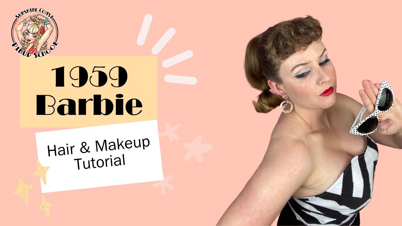 Vintage 1959 Barbie Hair and Makeup Tutorial
