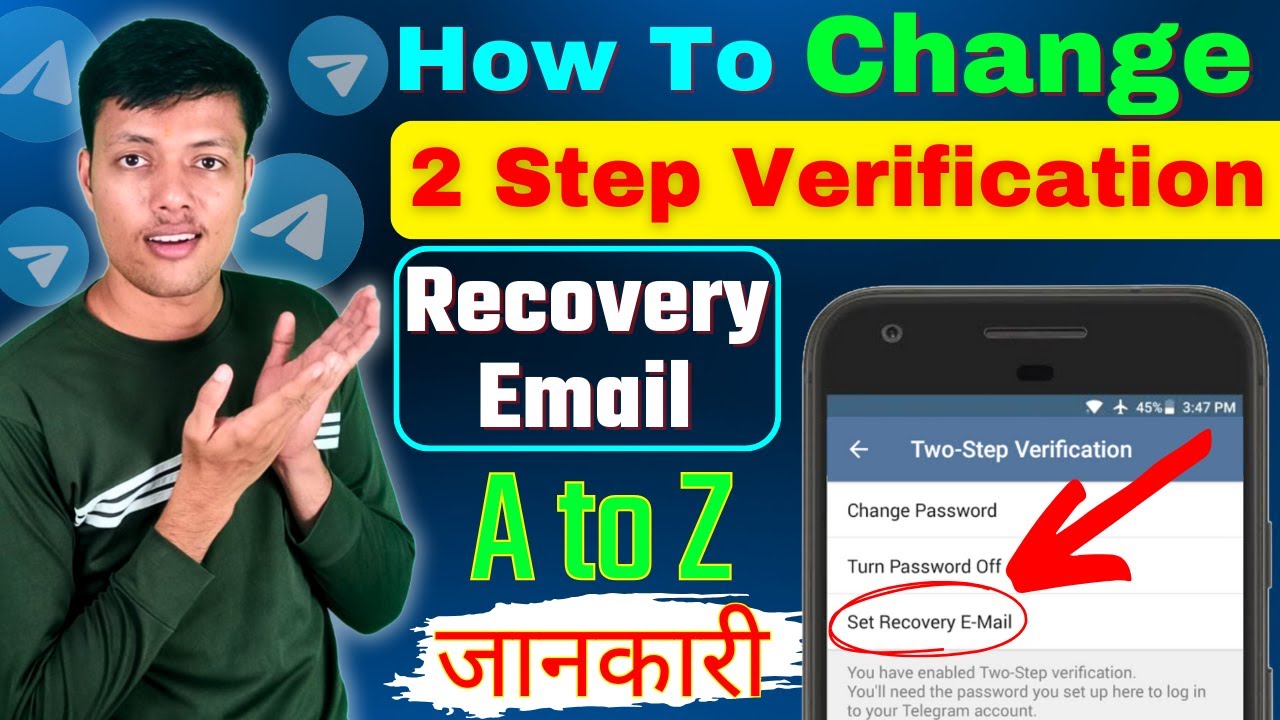 How To Change Recovery Email In Telegram || Change Email / Gmail In Telegram 2 Step Verification