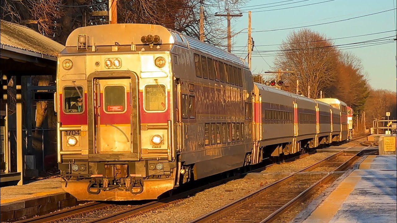 MBTA Commuter Rail on the Newburyport/Rockport Line - February 2024