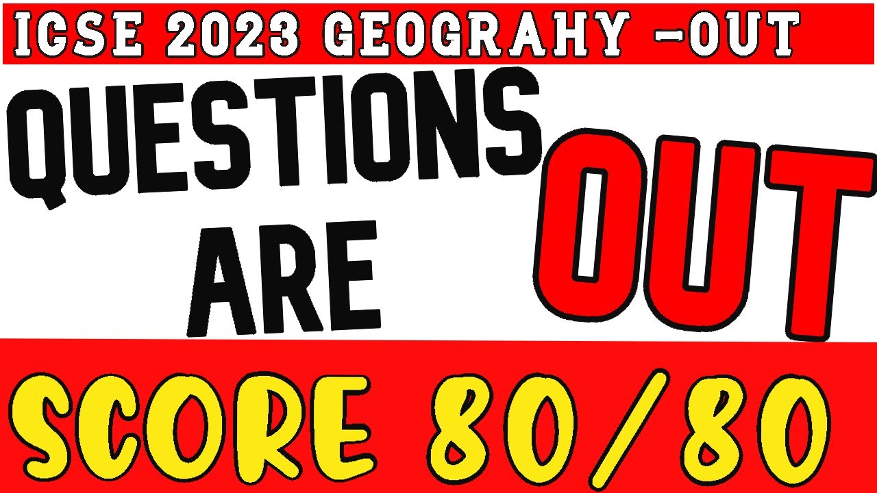 ICSE 2023: Last Minute suggestion Geography | Which ICSE Chapters are most important? 80/80 sure!