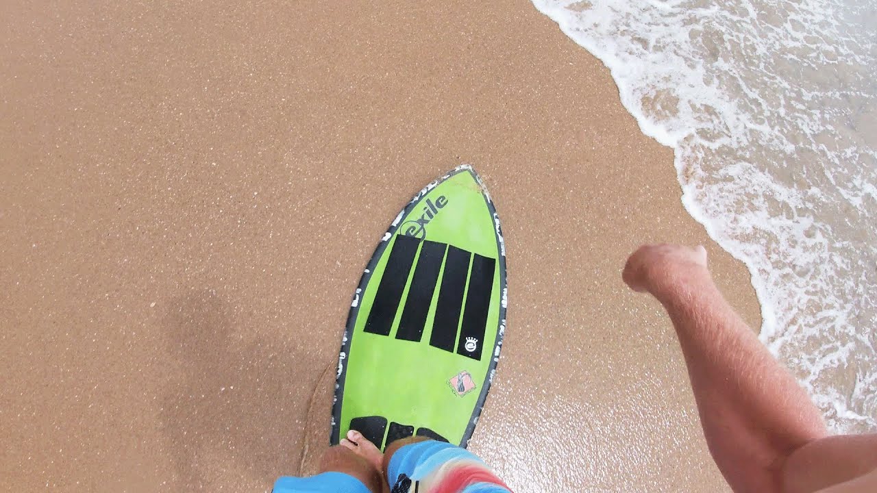 1 Year Skimboarding Progression at The Wedge!