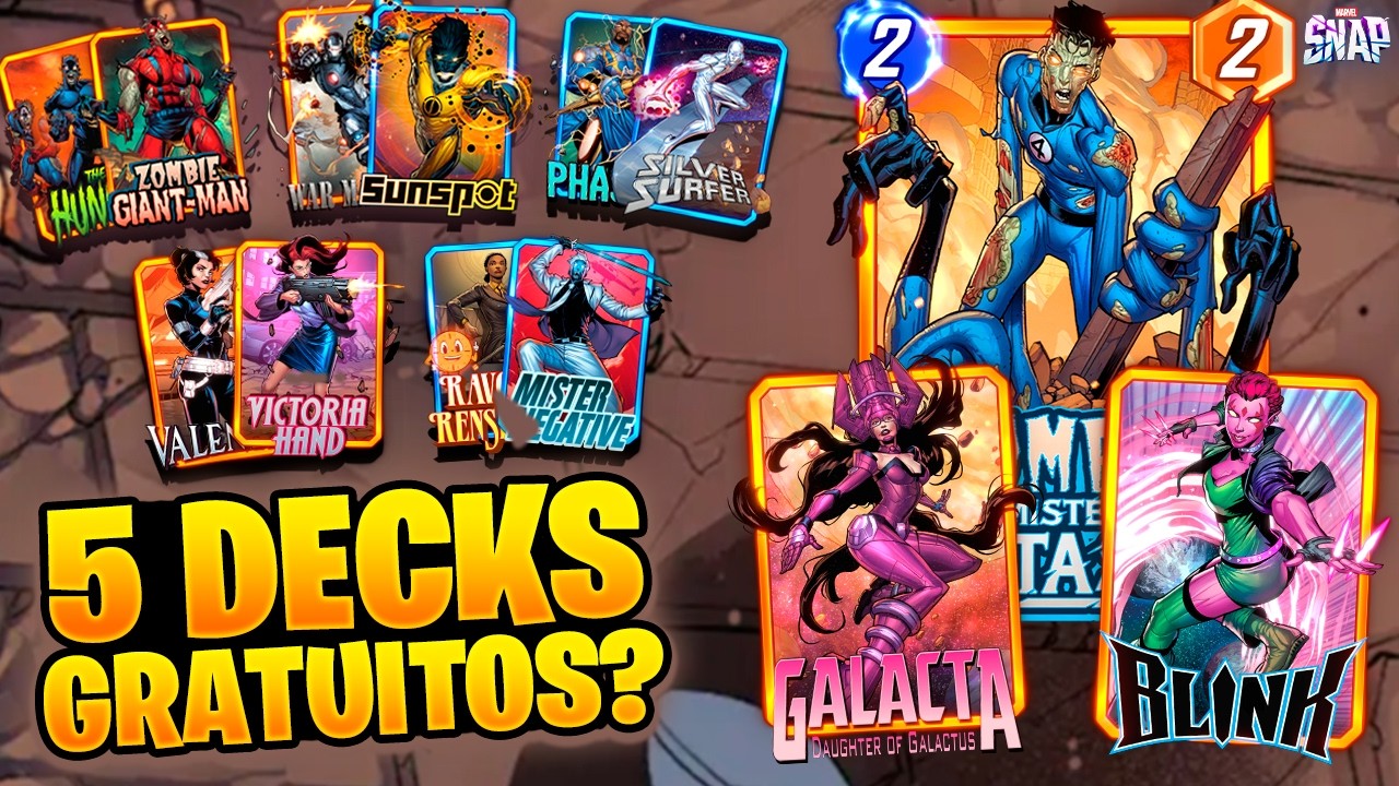 SEMANA M&Aacute;GICA NO MARVEL SNAP | 5 DECKS DE GRA&Ccedil;A + CARTAS DE S&Eacute;RIE ALTA
