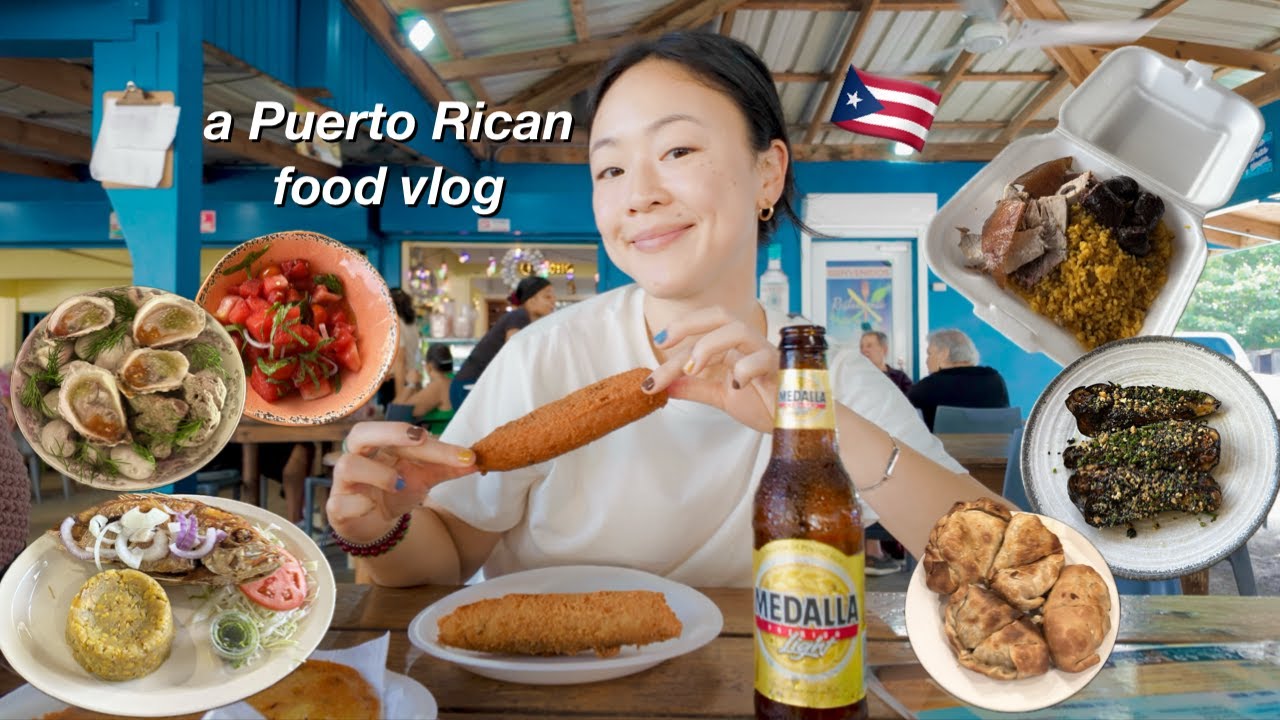 What I ate in PUERTO RICO 🇵🇷 | steak in the mountains, alcapurrias, quesitos, and lechon!