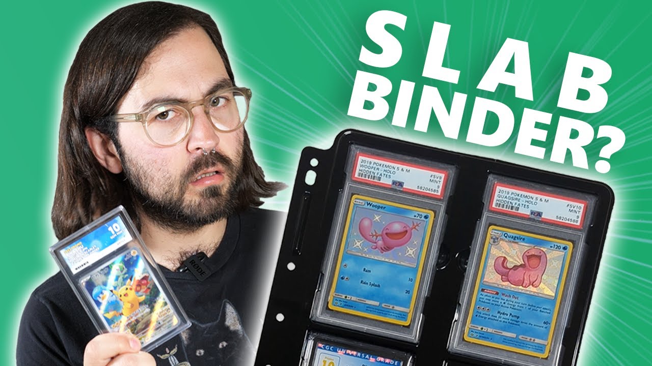 Graded slabs in a BINDER?! We review Slab Sentinel graded card binder pages!