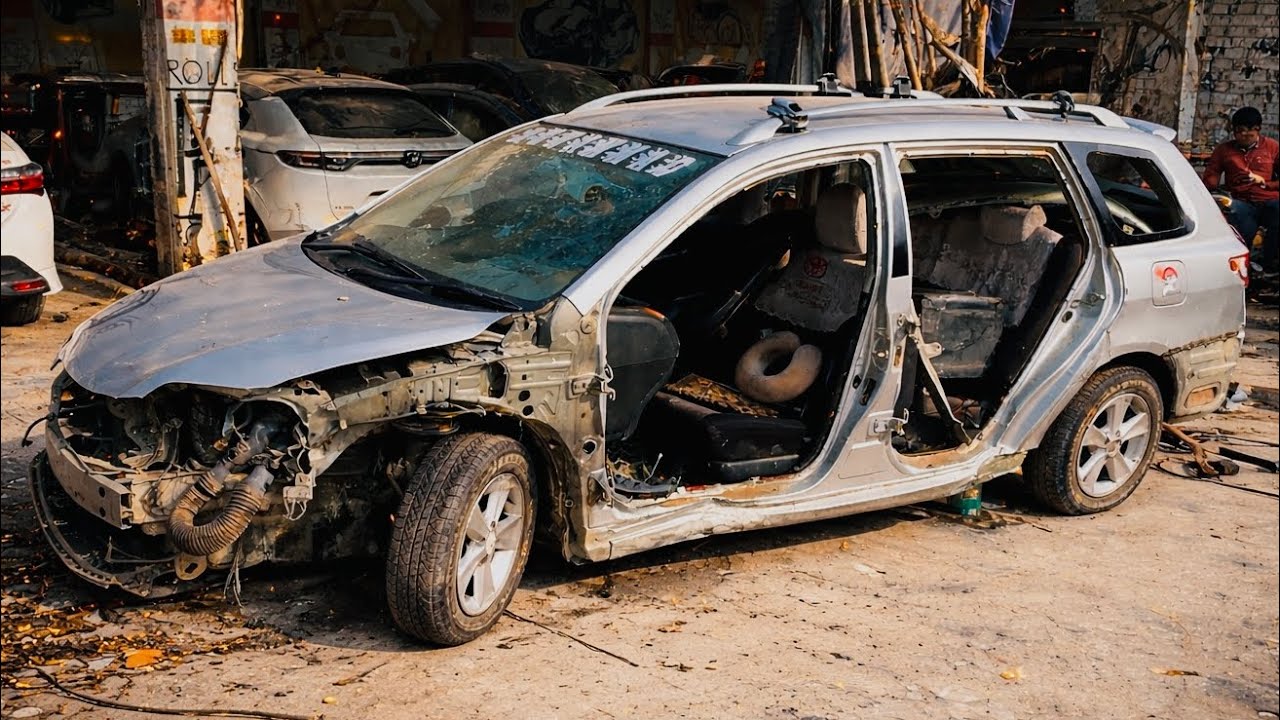 Toyota Corolla Fielder Full Accident Repair | Body & Frame Work Restoration