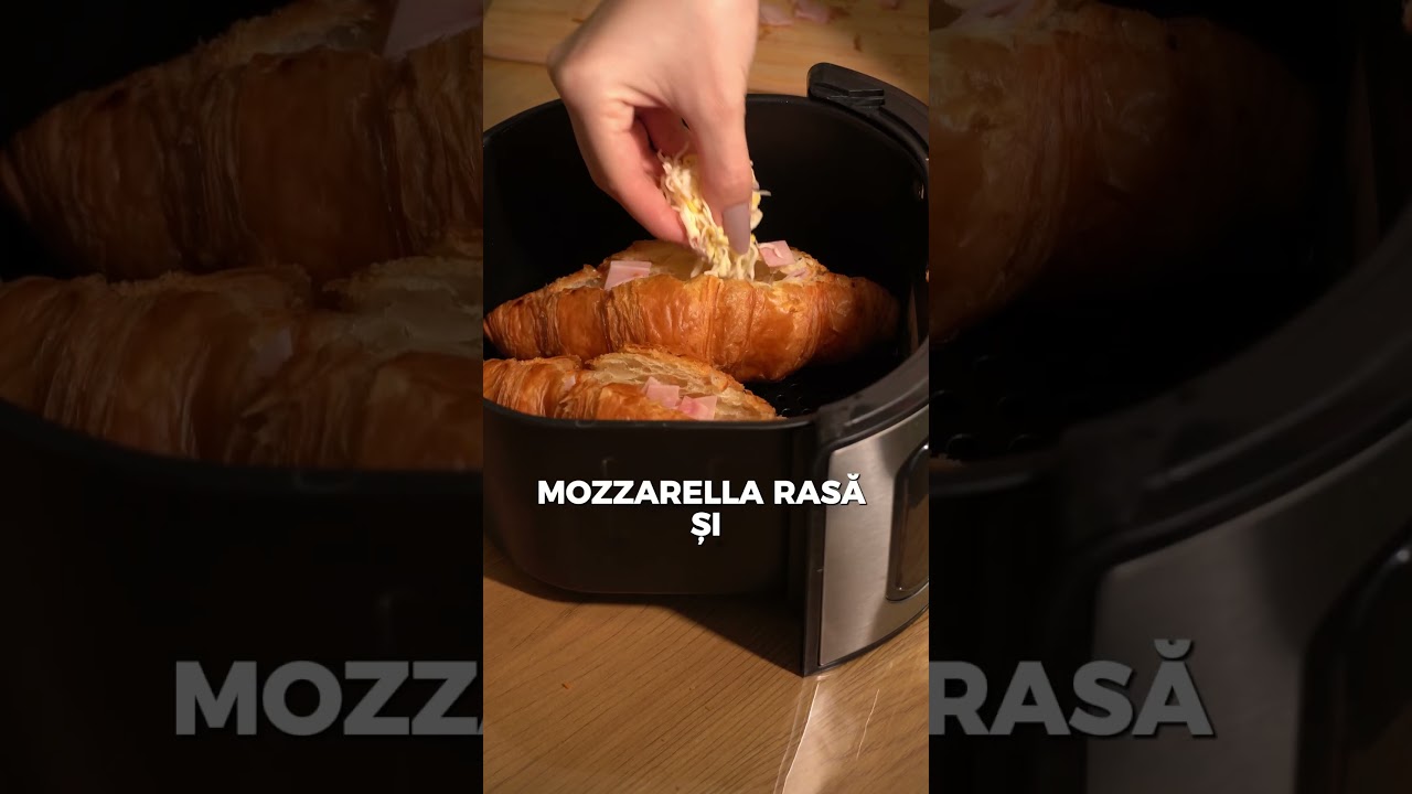 Croissant cu ou 🥐🍳 făcut rapid în Airfryerul Airnova.